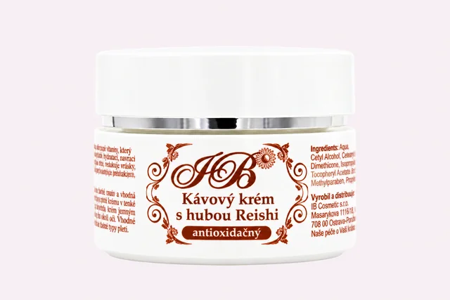 Kávový krém s houbou Reishi – IB Cosmetic