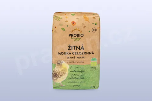 Mouka žitná celozrnná jemně mletá 1 kg BIO PROBIO Mouka žitná celozrnná jemně mletá 1 kg BIO PROBIO