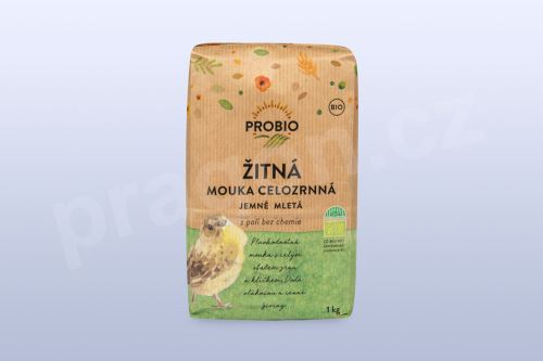 Mouka žitná celozrnná jemně mletá 1 kg BIO PROBIO Mouka žitná celozrnná jemně mletá 1 kg BIO PROBIO