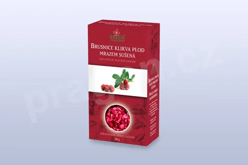 Brusnice klikva plod mrazem sušená 20 g GREŠÍK