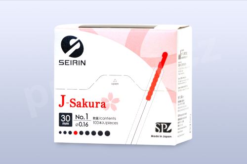 Akupunkturní jehly Seirin J-Sakura No. 1 / 0,16×30 mm