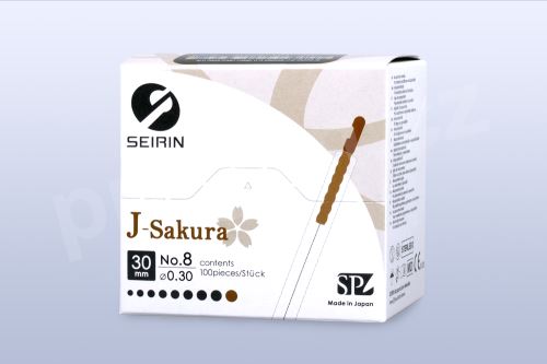 Akupunkturní jehly Seirin J-Sakura No. 8 / 0,30×30 mm