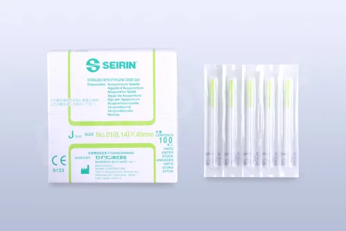Akupunkturní jehly Seirin J-type 1 / 0,14x40 mm
