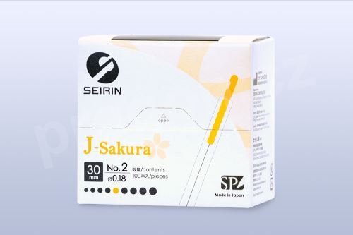Akupunkturní jehly Seirin J-Sakura No. 2 / 0,18×30 mm