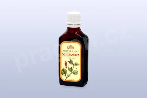 Schizandra kapky 50 ml, GREŠÍK-Z-40% líh, Bylinné kapky