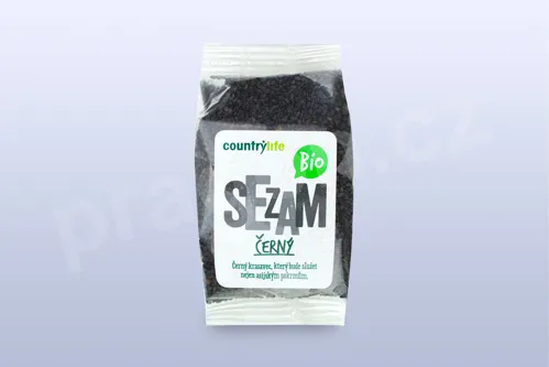 Sezam černý neloupaný 100 g BIO COUNTRY LIFE