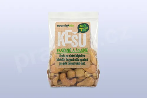 Kešu ořechy pražené solené 100 g  COUNTRY LIFE