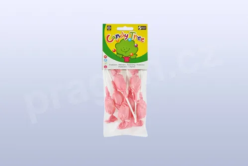 Lízátka s příchutí maliny bezlepková 7 × 10 g BIO CANDY TREE