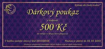 Elektronický dárkový poukaz na nákup zboží v hodnotě 500 Kč