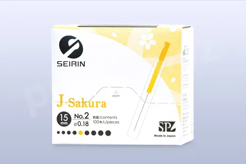 Akupunkturní jehly Seirin J15-type 2 / 0,18×15 mm