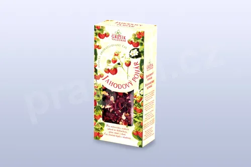 Jahodový pohár 100 g krabička, GREŠÍK, Ovocný čaj