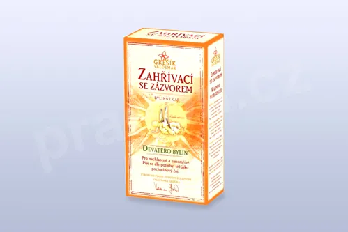 Zahřívací 50g krabička, GREŠÍK, Devatero bylin