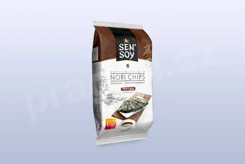 Mořské řasy nori chipsy s příchutí Teriyaki, 4,5 g SEN SOY