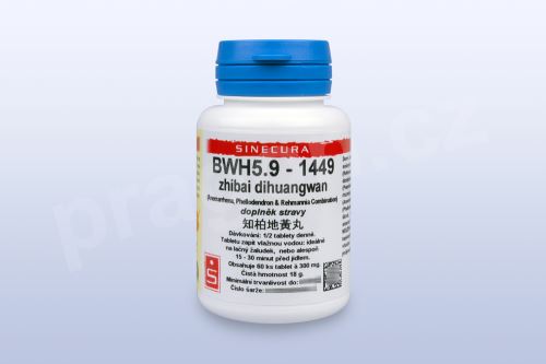 BWH5.9 - zhibai dihuangwan  - pian/tablety