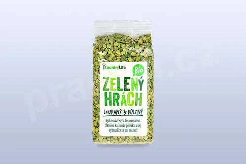 Hrách zelený půlený 500 g BIO COUNTRY LIFE