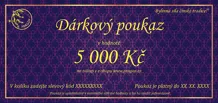 Elektronický dárkový poukaz na nákup zboží v hodnotě 5 000 Kč
