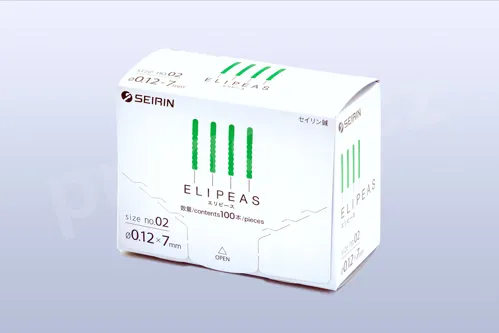 Akupunkturní jehly Seirin ELIPEAS No. 02 / intradermální 0,12×7 mm_2026