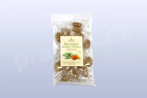 Šalvějové bonbóny s medem 100 g, GREŠÍK